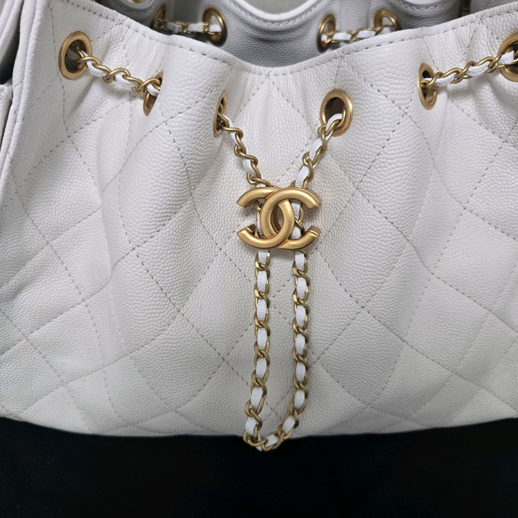 샤넬 25백 화이트 스몰--1