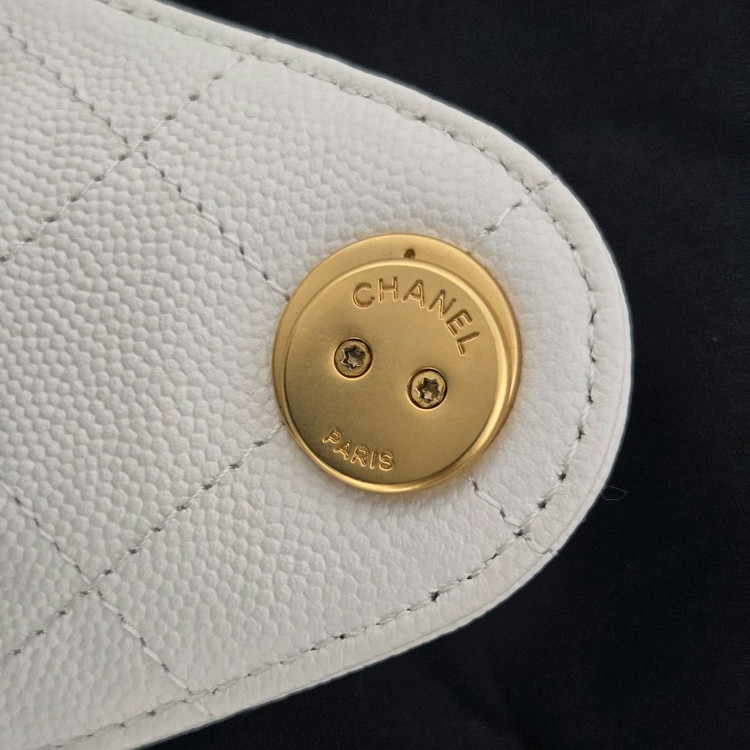 샤넬 25백 화이트 스몰--5