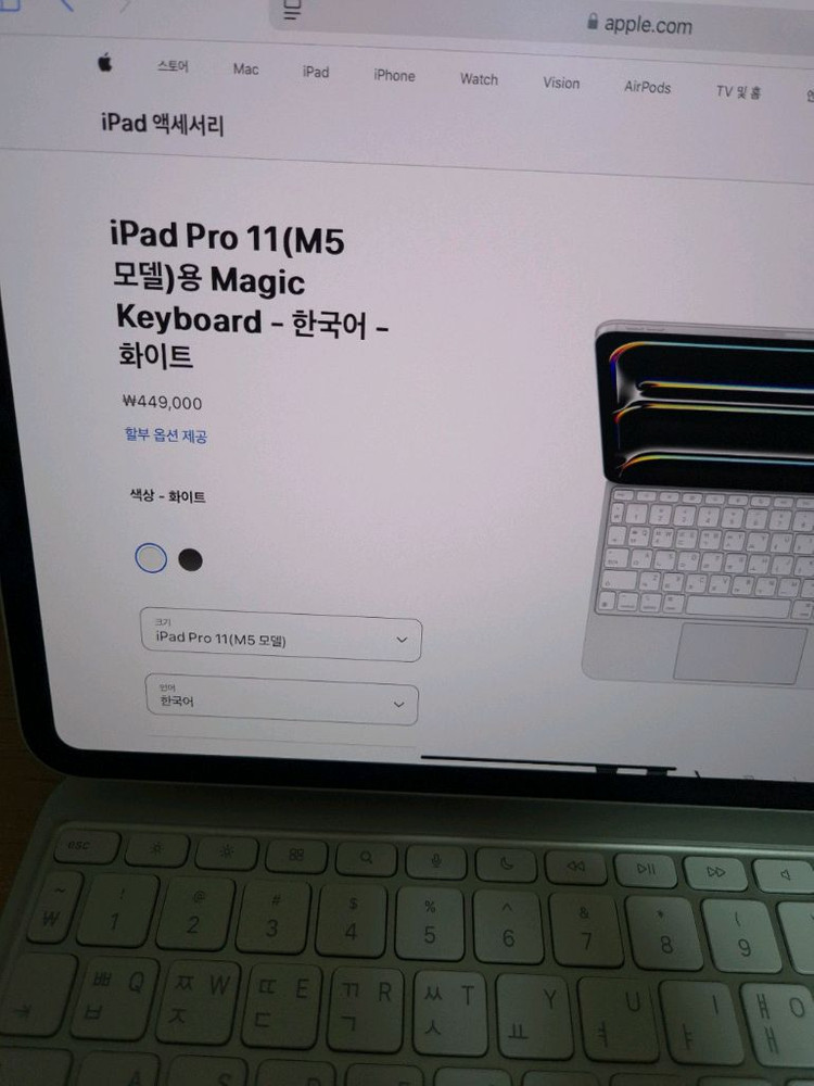 아이패드 프로 M4 11인치 1TB 나노텍스쳐 글래스 + 애케플 + 애플 펜슬 프로, 매직키보드 M4 11인치--6