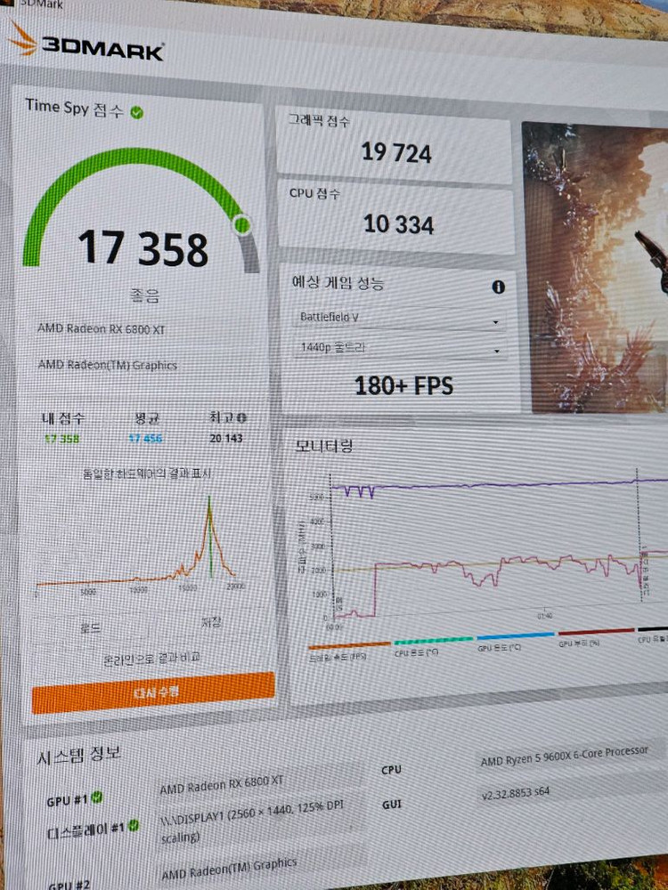 ASRock RX6800XT PGD 16G 그래픽 카드--6
