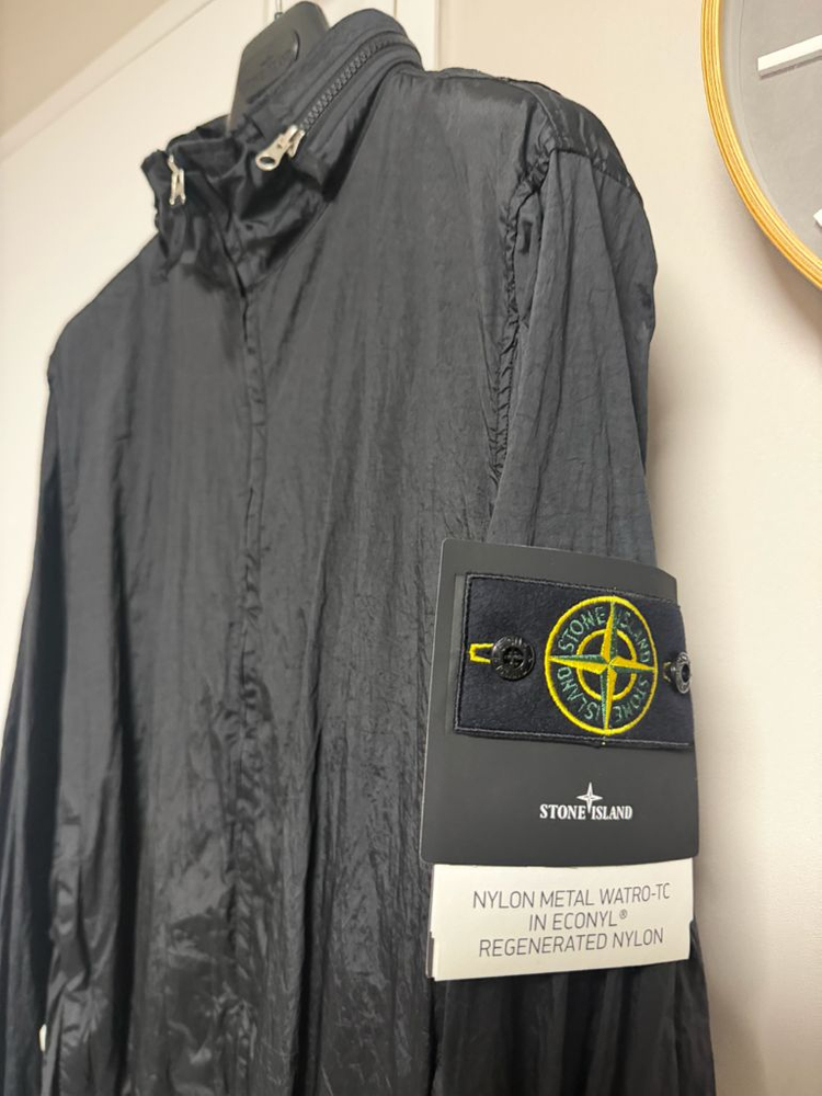 [XL] 스톤아일랜드 나일론메탈 와트로TC 블랙 블루종 자켓--1