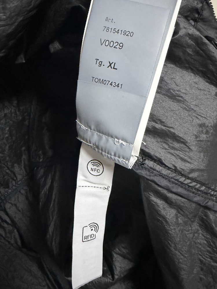 [XL] 스톤아일랜드 나일론메탈 와트로TC 블랙 블루종 자켓--5