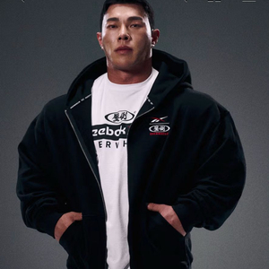 압도 리복 콜라보 후드집업(블랙 or 그레이)