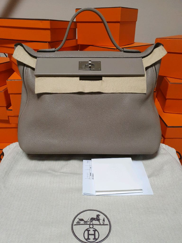 정품 에르메스 켈리 2424 토트백--7