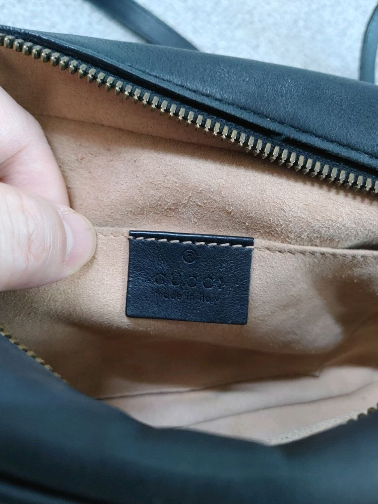 정품 구찌 GG 마몽 마몬트 마틀라세 스몰 카메라백 크로스백--8