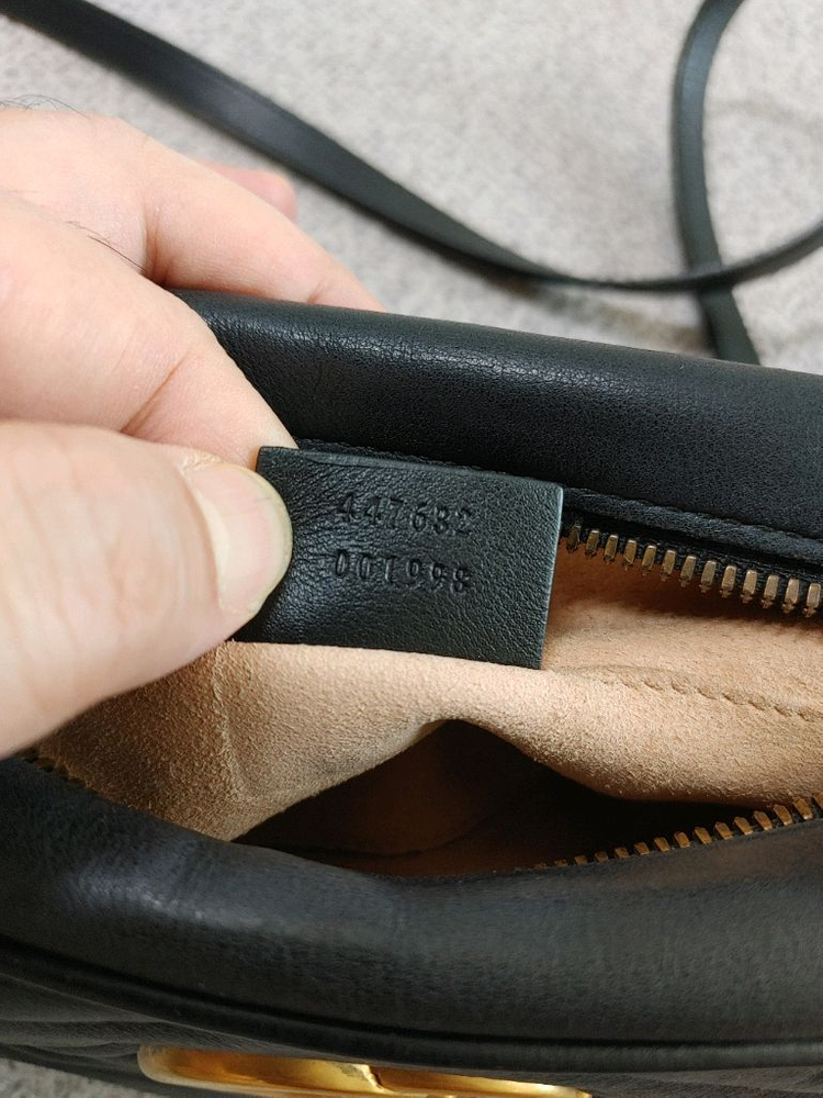 정품 구찌 GG 마몽 마몬트 마틀라세 스몰 카메라백 크로스백--9