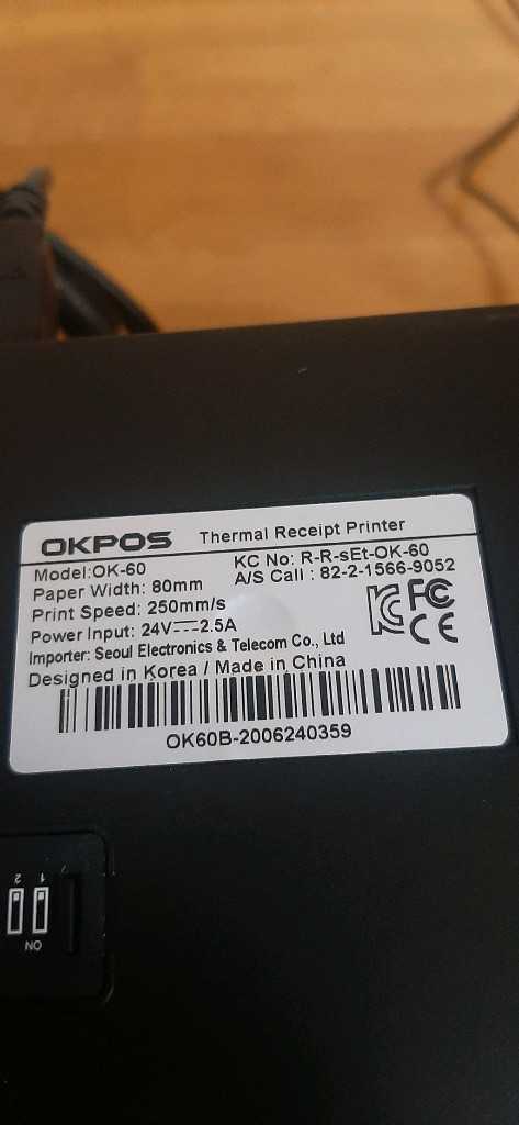 OKPOS 영수증프린터 ok-60 포스기pos연동--4