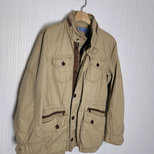 95_헤지스 카고 집업 자켓 베이지