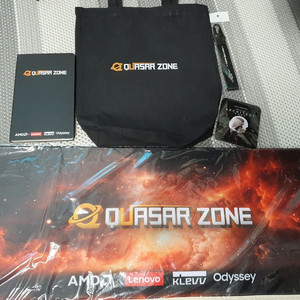 퀘이사존 장패드,에코백,노트,아키텍트 폰그립,카라비너 버클 미개봉