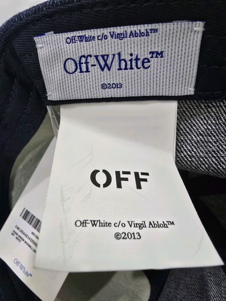 오프화이트데님 볼캡--3