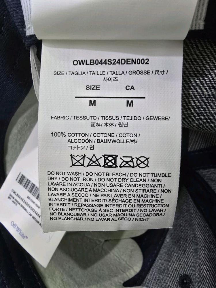 오프화이트데님 볼캡--4