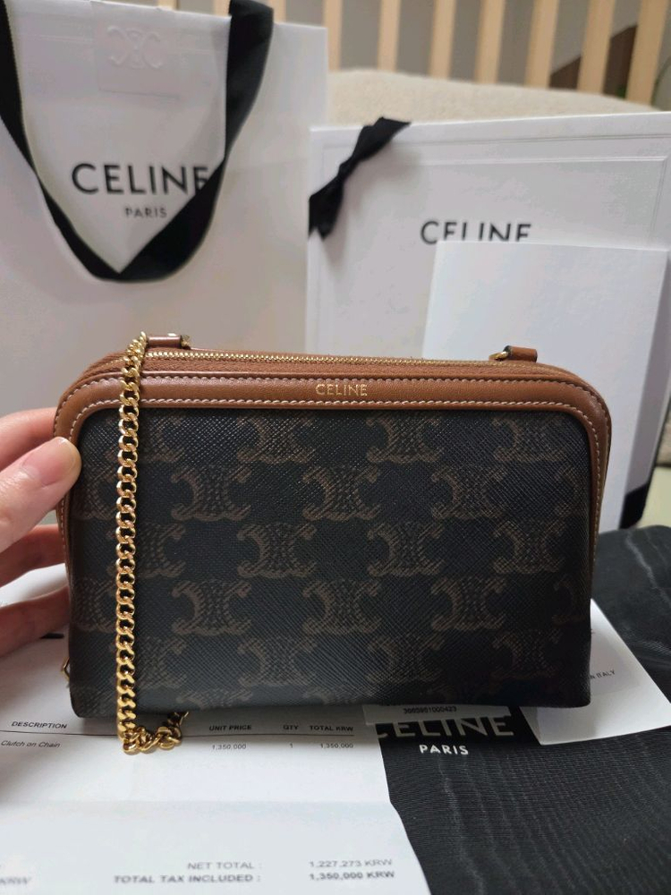 셀린느 체인 클러치(25년 구매)--1