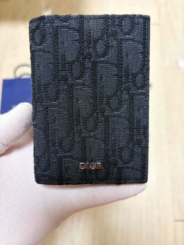 25FW정품새상품급 디올 오블리크 오거나이저,카드지갑 블랙--1