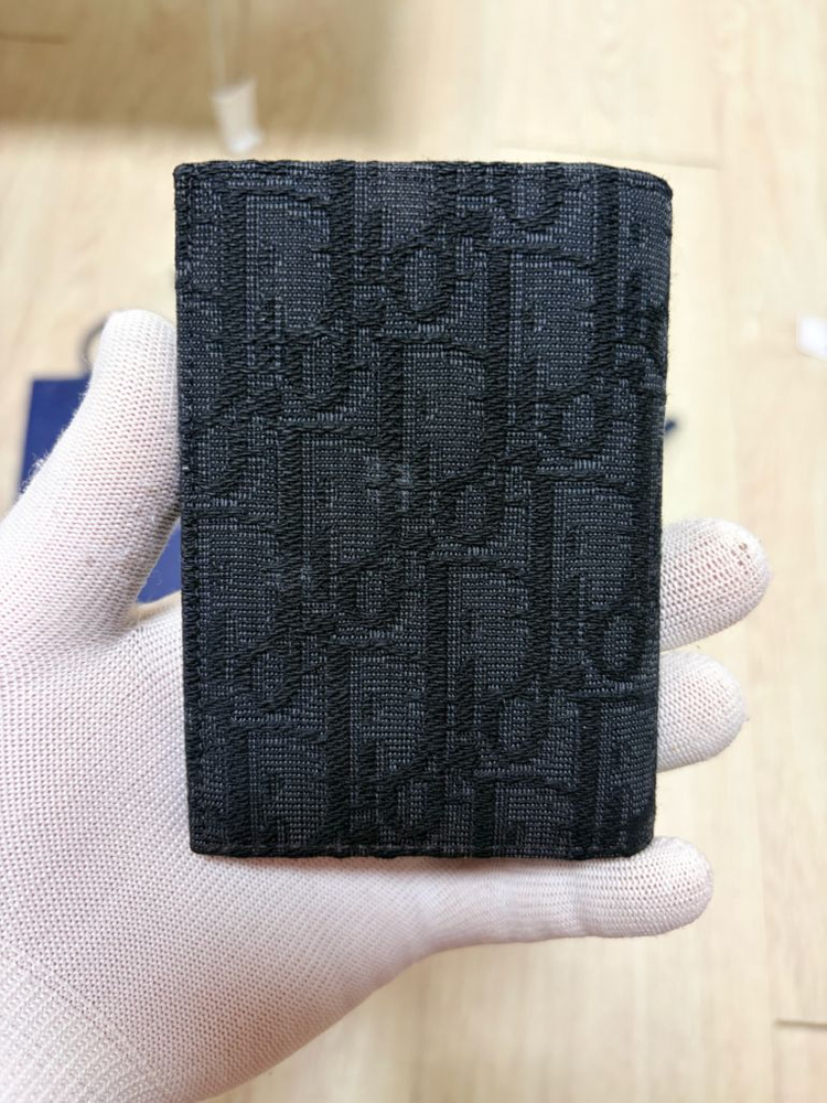 25FW정품새상품급 디올 오블리크 오거나이저,카드지갑 블랙--2