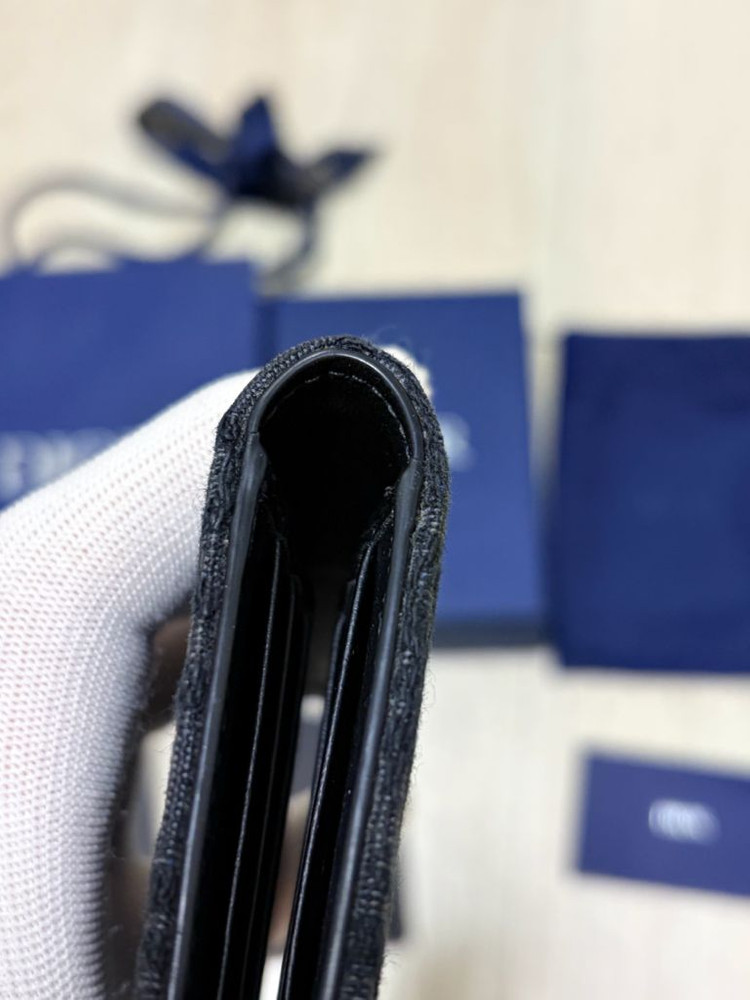 25FW정품새상품급 디올 오블리크 오거나이저,카드지갑 블랙--5