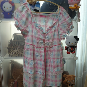 여성 잠옷 미싱도로시 체크 잠옷 상하세트 #거의새거# 이미지