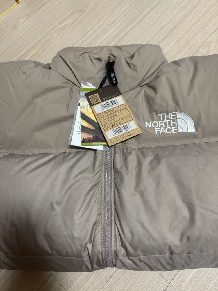 [XXL] 노스페이스 1996 눕시 패딩 자켓 베이지 새상품--1
