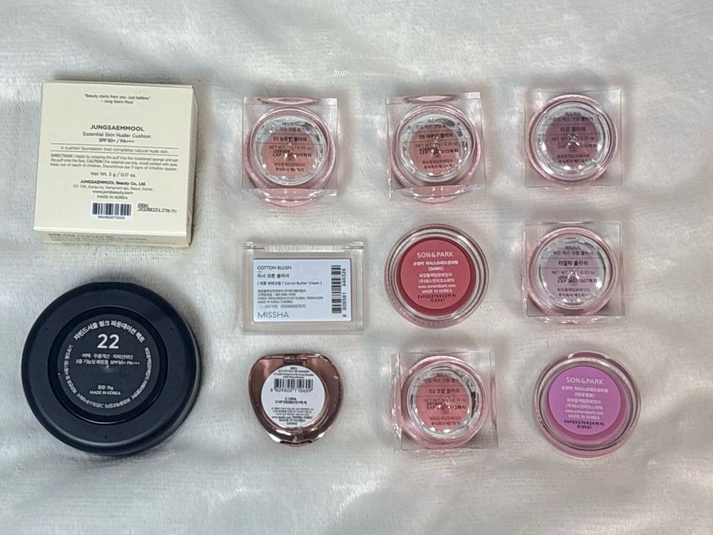 화장품 18개 일괄 판매 ( 컨실러, 쿠션,틴트,블러셔 ) 이미지