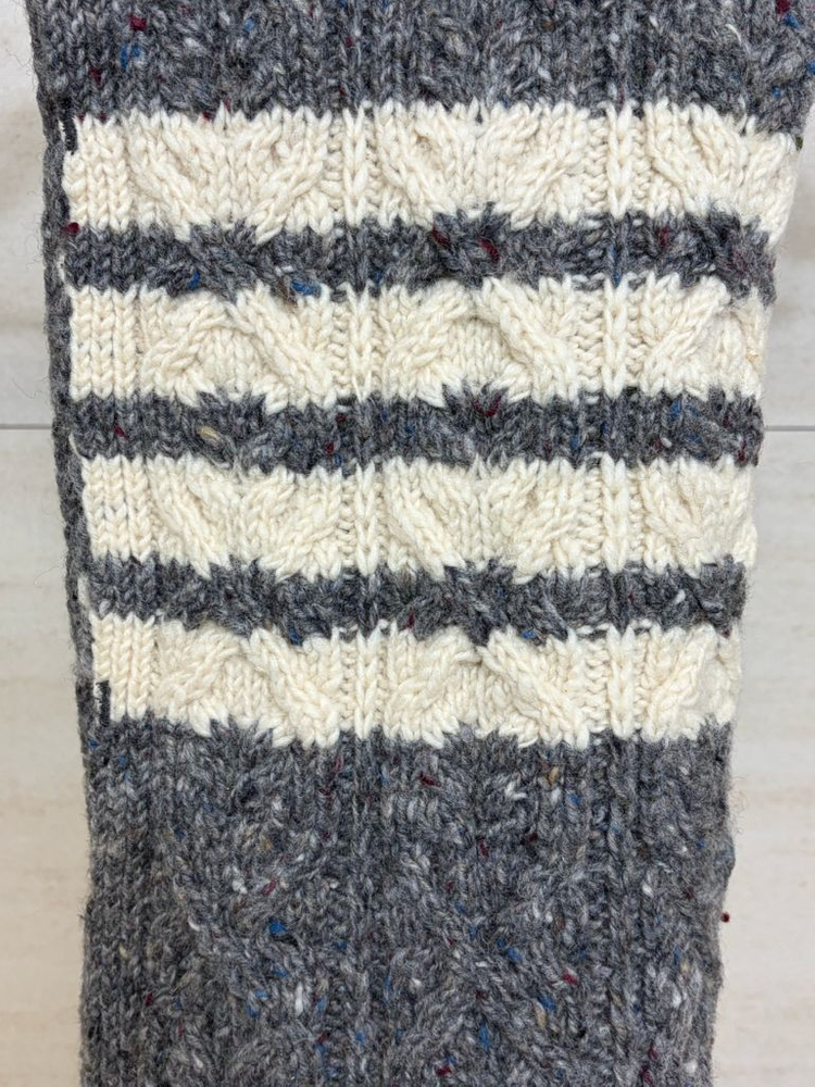 톰브라운 정품 케이블 니트 머플러--1