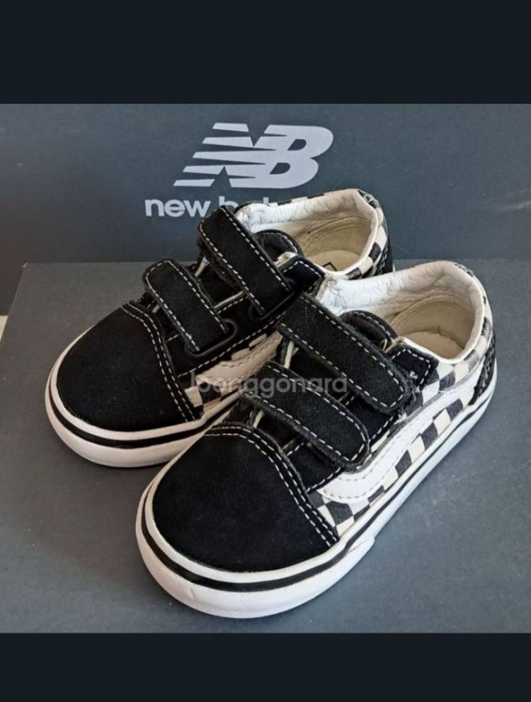 반스키즈 올드스쿨 체커보드130운동화--2