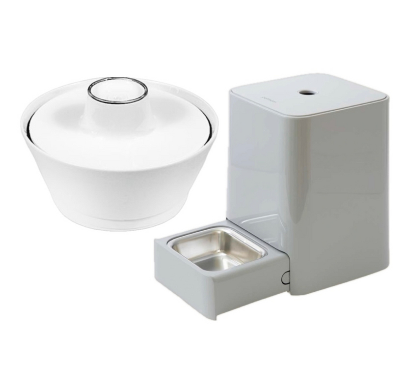 #새거 #펫맘 강아지 고양이 자동 급식기+펫맘 정수기 이미지