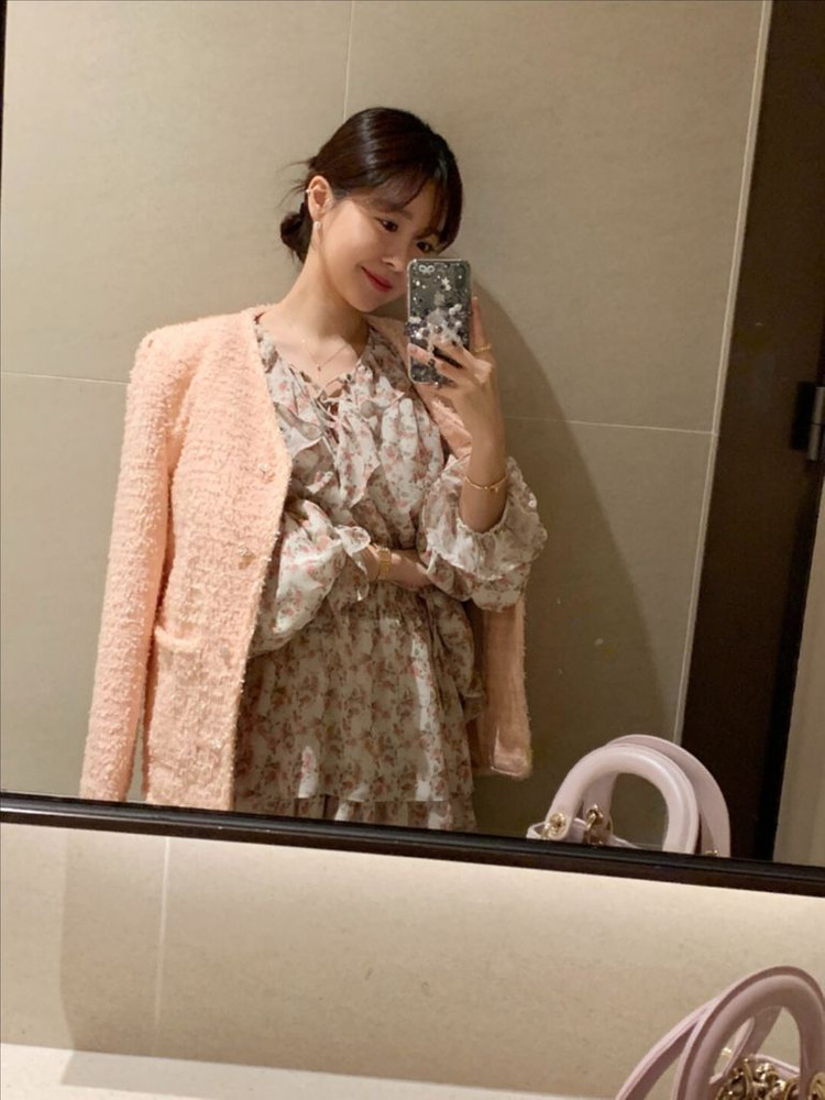 [가격내림] 바이씨니 제작 치크팝 트위드 자켓 피치 Free 새상품 팝니다.!!!--6