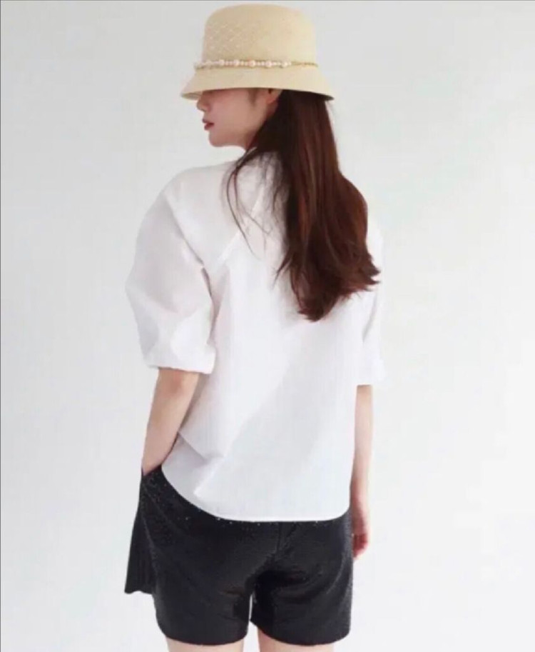 [판매] 프롬엘로힘 제작 초커 블라우스 화이트 Free 미개봉--8