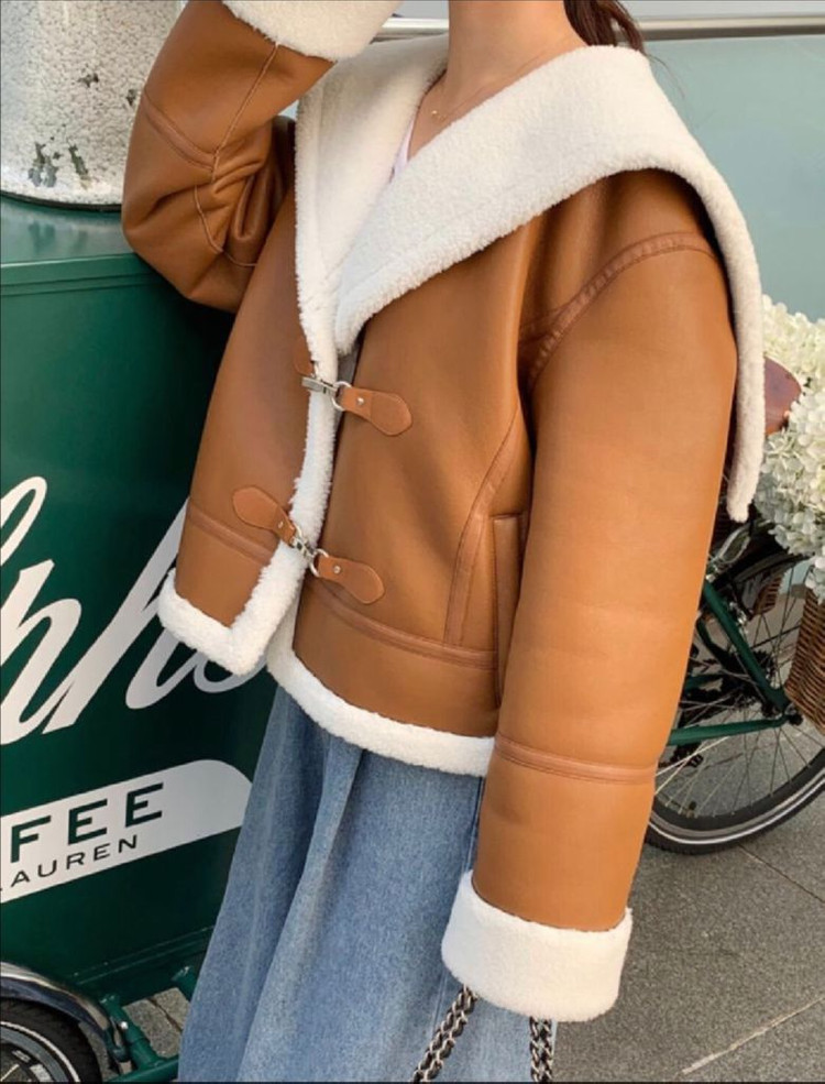 [판매] 바이씨니 제작 허니비 무스탕 브라운 Free 새상품--5