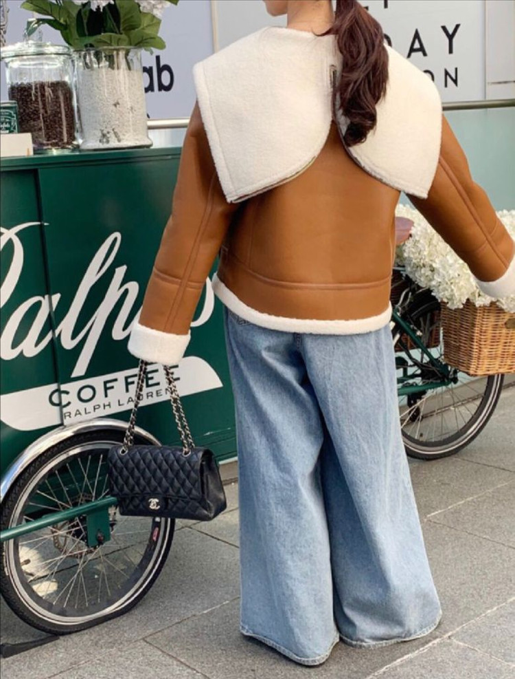 [판매] 바이씨니 제작 허니비 무스탕 브라운 Free 새상품--6