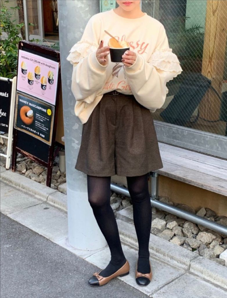 [판매] 바이씨니 제작 울반바지 브라운 free 미개봉--8