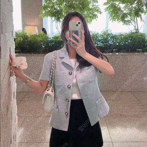 [팝니다] 프레쉬라벨 제작 다미아니 트위드 자켓 소라 S 미개봉 새상품