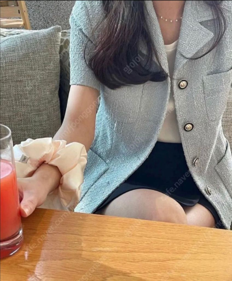 [팝니다] 프레쉬라벨 제작 다미아니 트위드 자켓 소라 S 미개봉 새상품--3