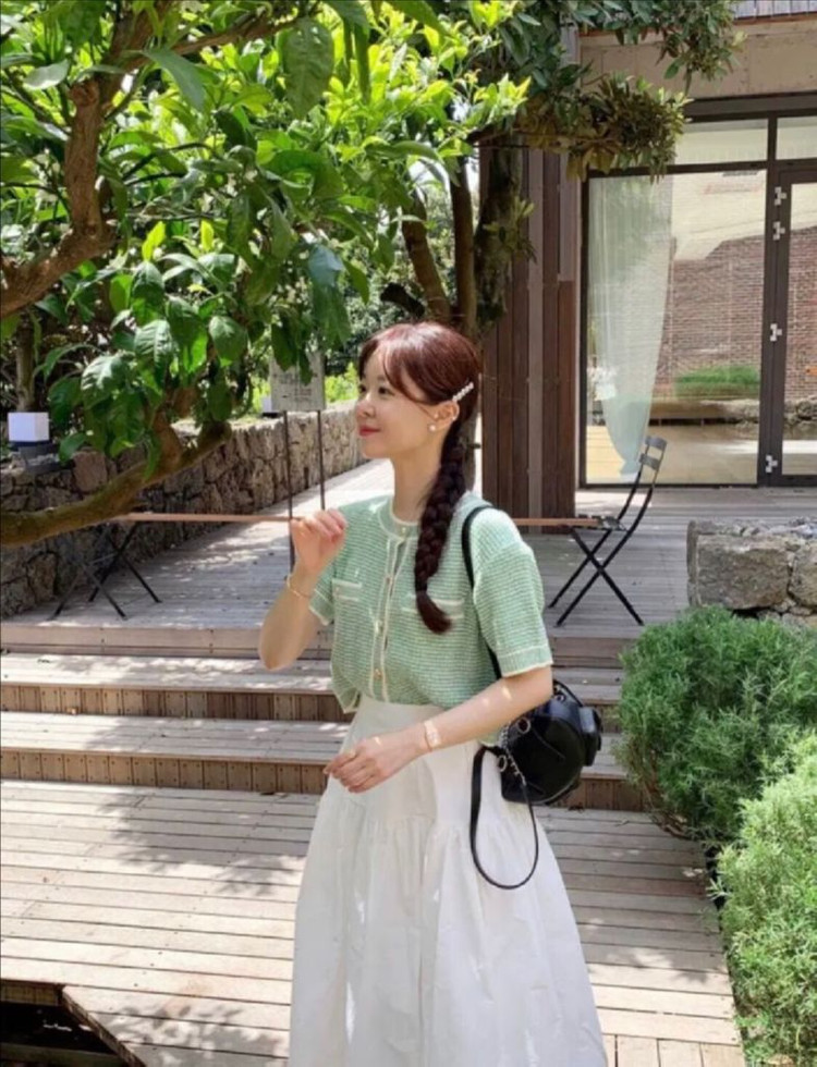 바이씨니 제작 샤트위드 가디건 그린 Free 미개봉 팝니다.!!!--6