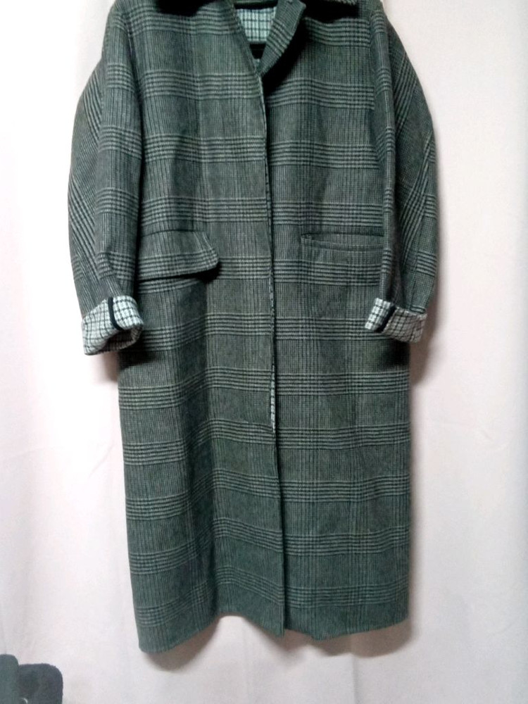 시스템 울트위드 체크 코트,춘추--2