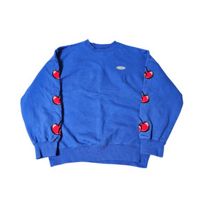 키르시 오버핏 블루 맨투맨 1사이즈