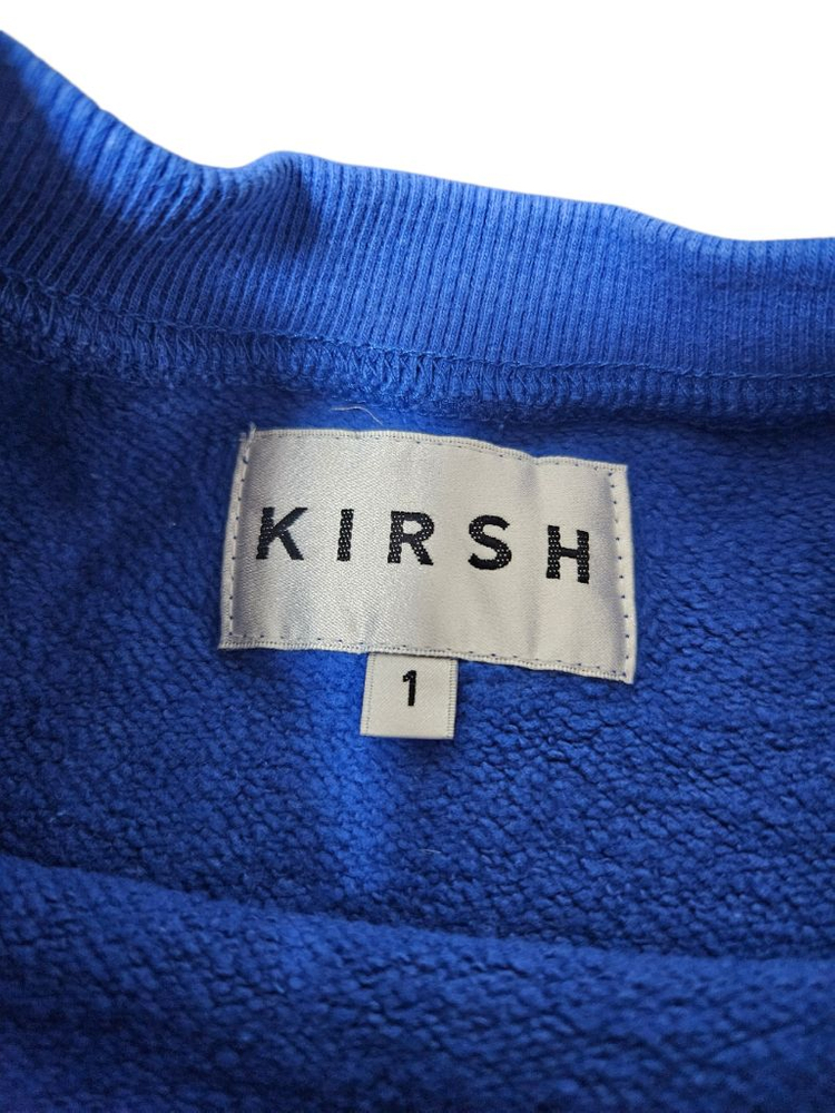 키르시 오버핏 블루 맨투맨 1사이즈--1