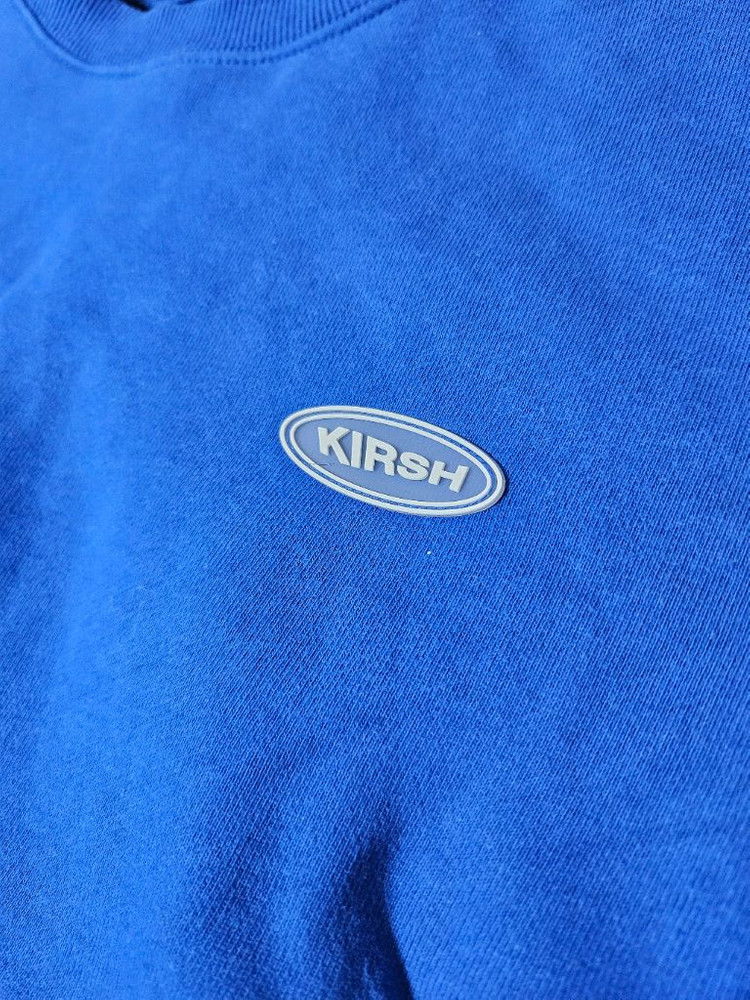키르시 오버핏 블루 맨투맨 1사이즈--2