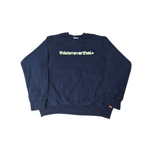 디스이즈네버댓 네이비 맨투맨 XL