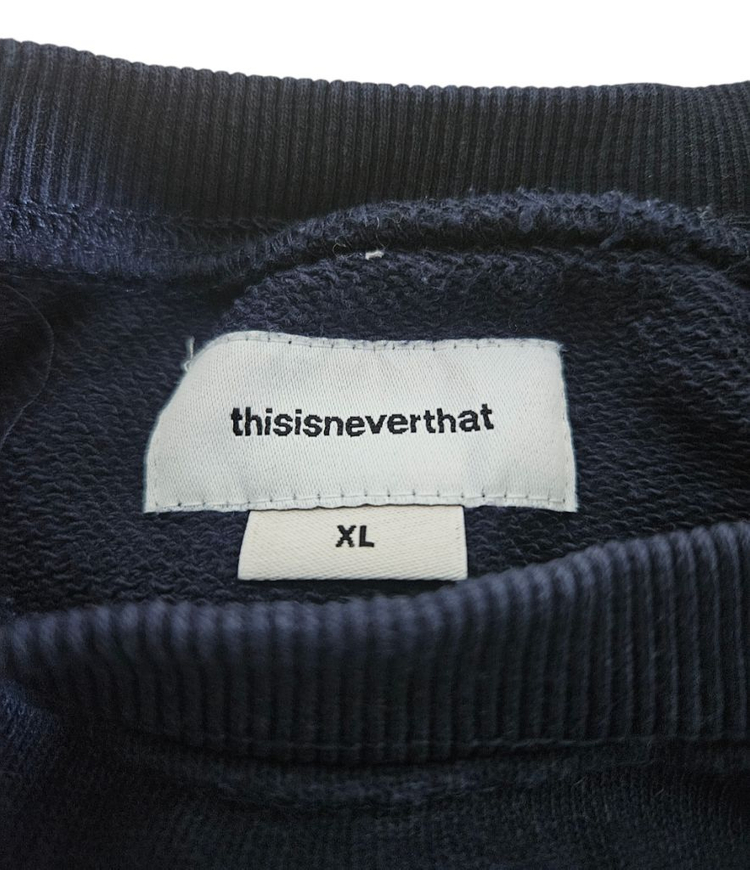 디스이즈네버댓 네이비 맨투맨 XL--1