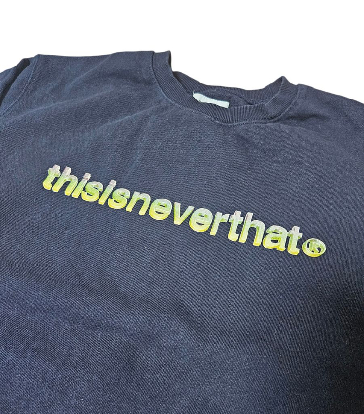 디스이즈네버댓 네이비 맨투맨 XL--2