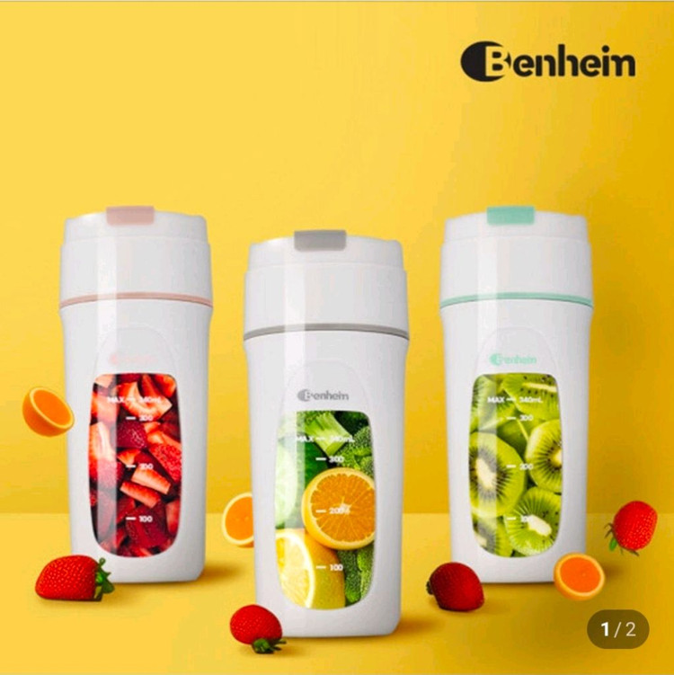 무선 휴대용 블렌더 1인용 미니 블렌더 쉐이크 텀블러 충전 믹서기.새상품~--1