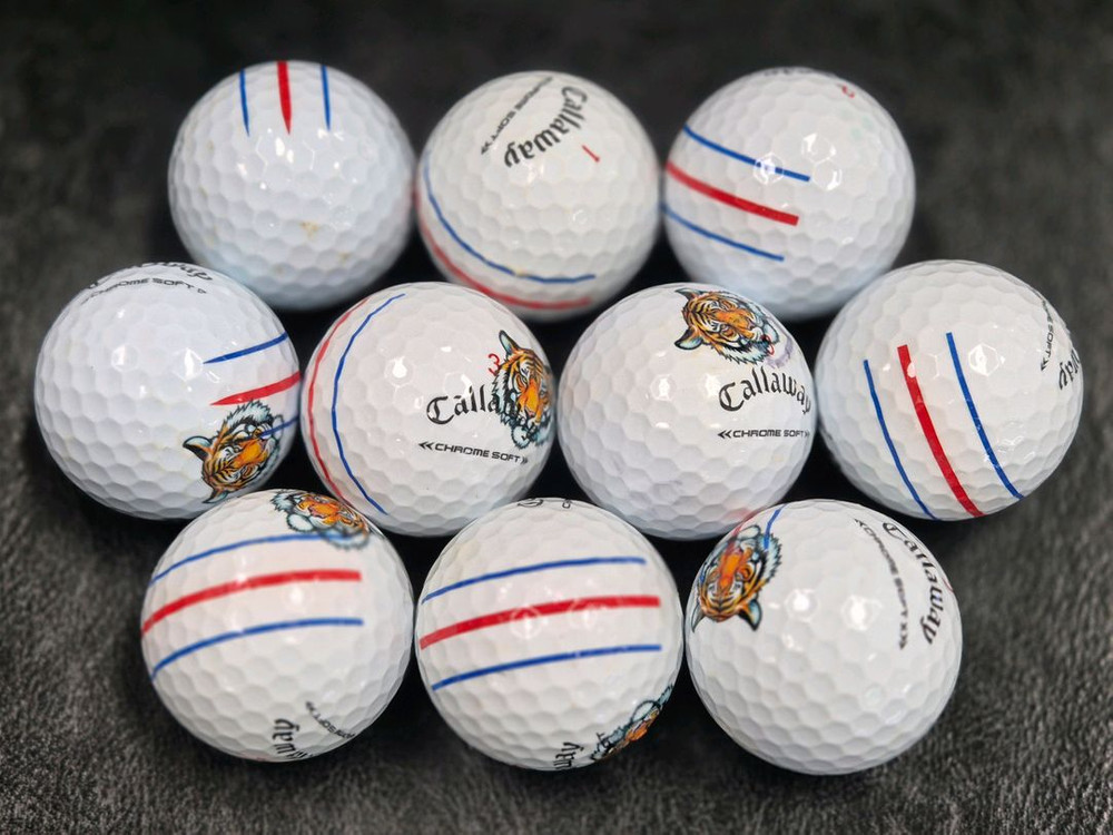 무배 캘러 트리플트랙 크롬 인쇄 A급 30개 로스트볼--1