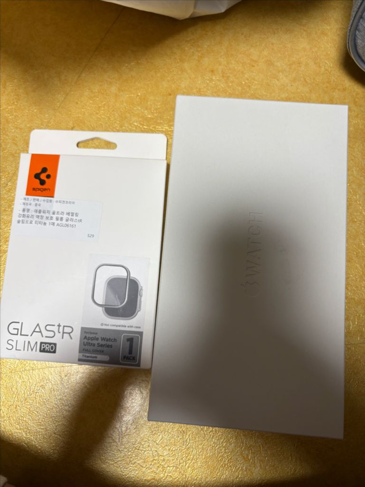 애플워치 울트라2 49mm티타늄 밀레니즈루프 패키지 +필름포함 풀셋 급처--4