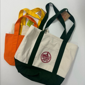 트레이더조 미니 토트백 라지 에코백 그린 팝니다