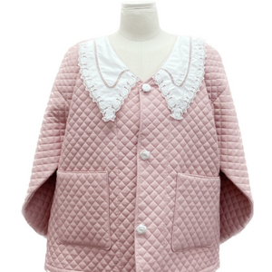 레트로맨스 핑크 퀼팅 마고자