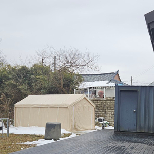 테라스 그늘막 창고 장박 농막 가제보 캐노피천막 야외 캠핑 옥상 몽골텐트 천막 이미지