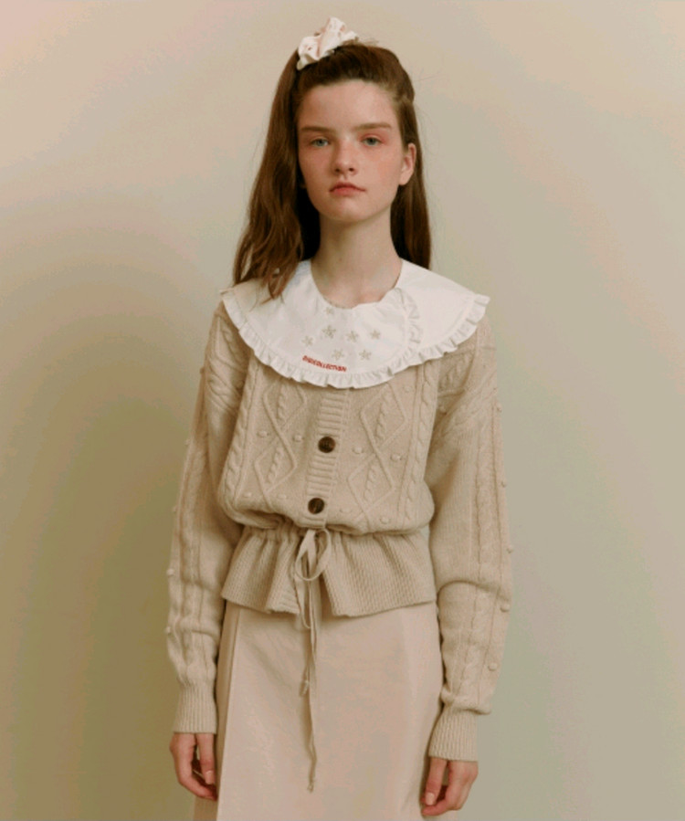 oioi 오아이오아이 베이지 가디건 새제품--3