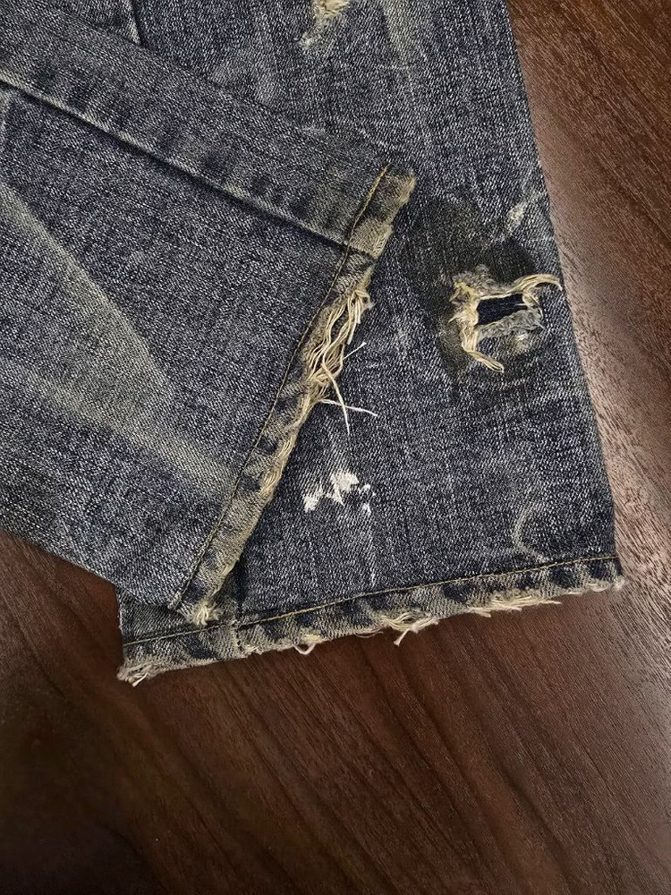 디스퀘어드 빈티지 런웨이 더티진 48--3