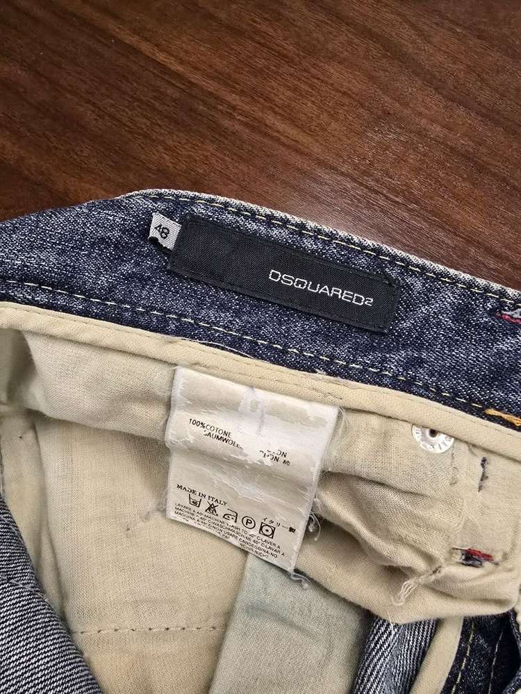 디스퀘어드 빈티지 런웨이 더티진 48--5