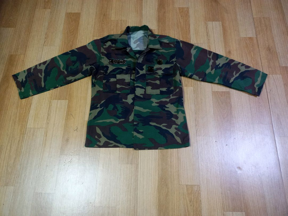 구형 얼룩무늬 전투복(야상,상의,하의,모자)--1